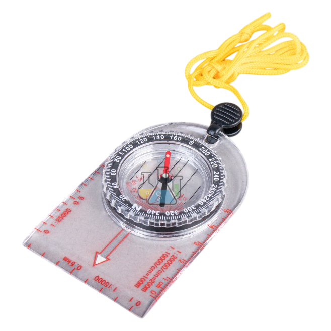 Transparent compass Ø 45 mm